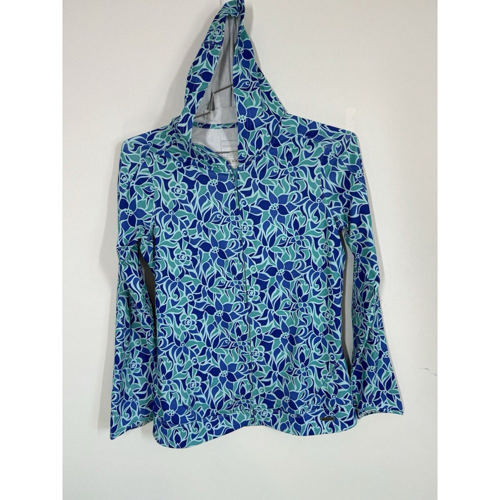 Merrell Opti-Wick Women's Full Zip Stretchy‎ Athletic Jacket Blue Green Size Med